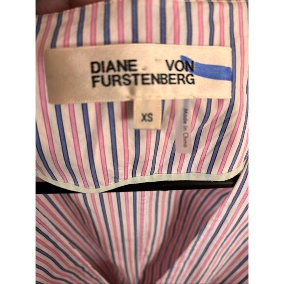 Diane Von Furstenberg Vertical Stripe Sleeveless Top - Picture 5 of 5